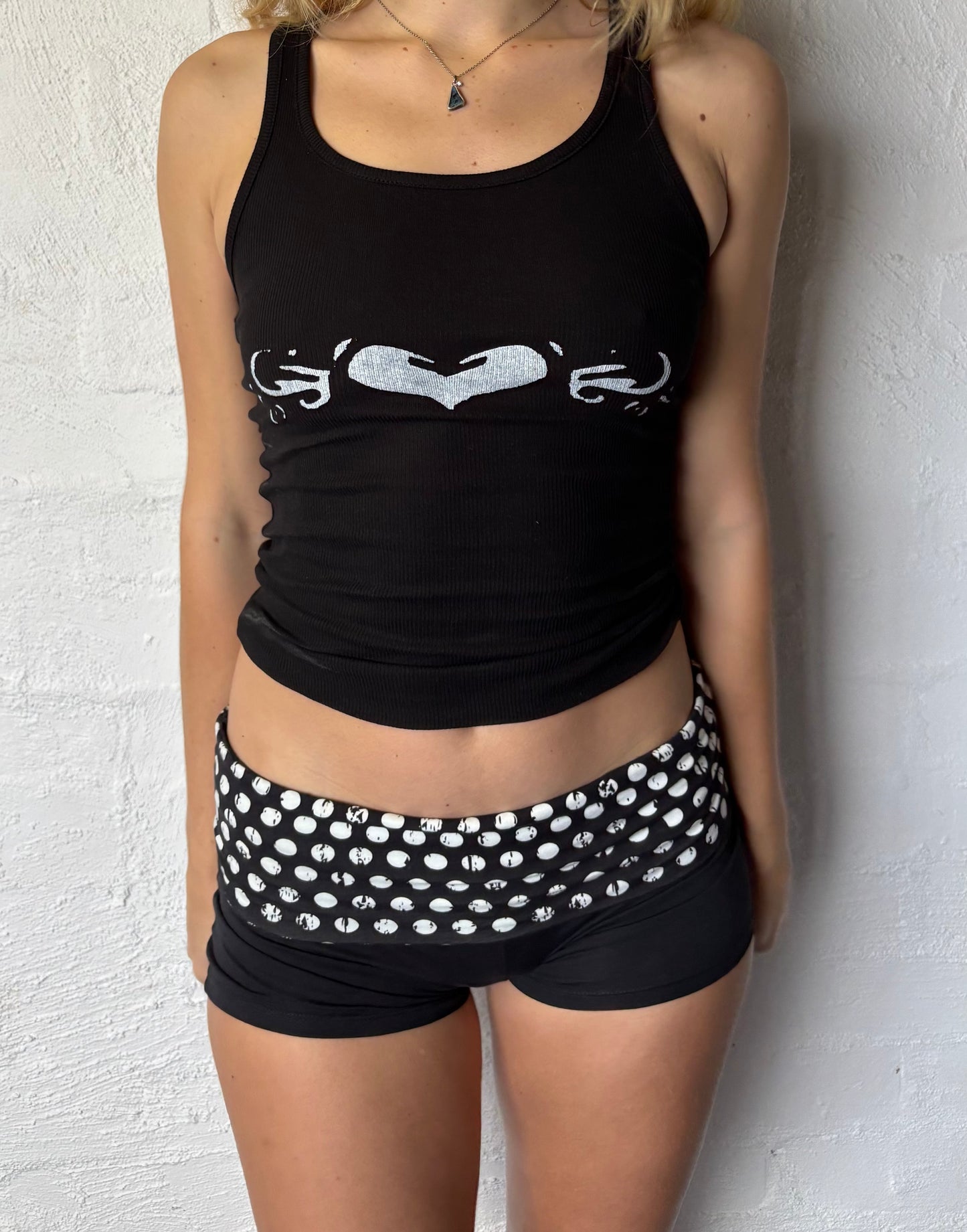 Grey Camo Fold Over Shorts