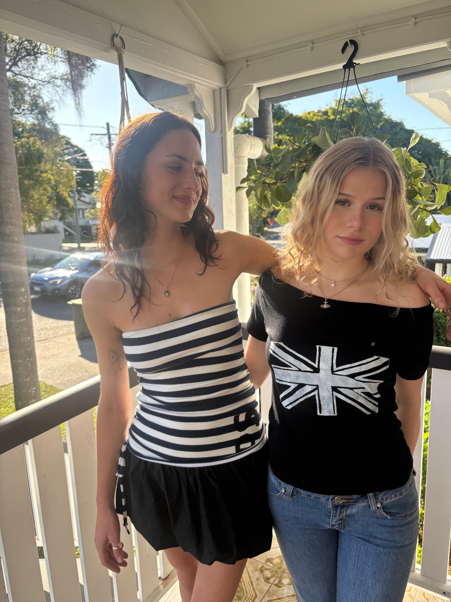 The Union Jack tee in black