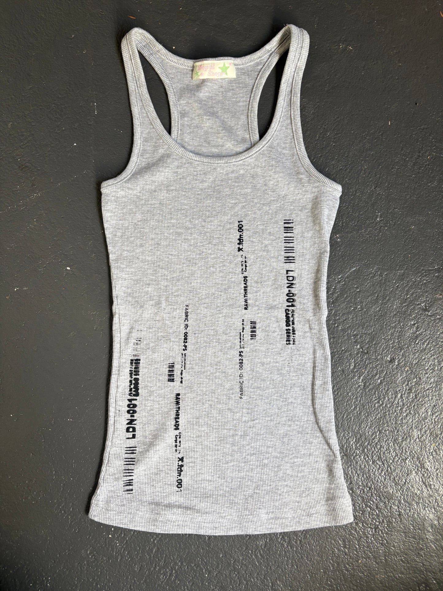 The Ldn code tank top in grey