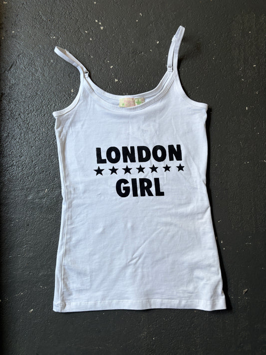 The London girl tank - white