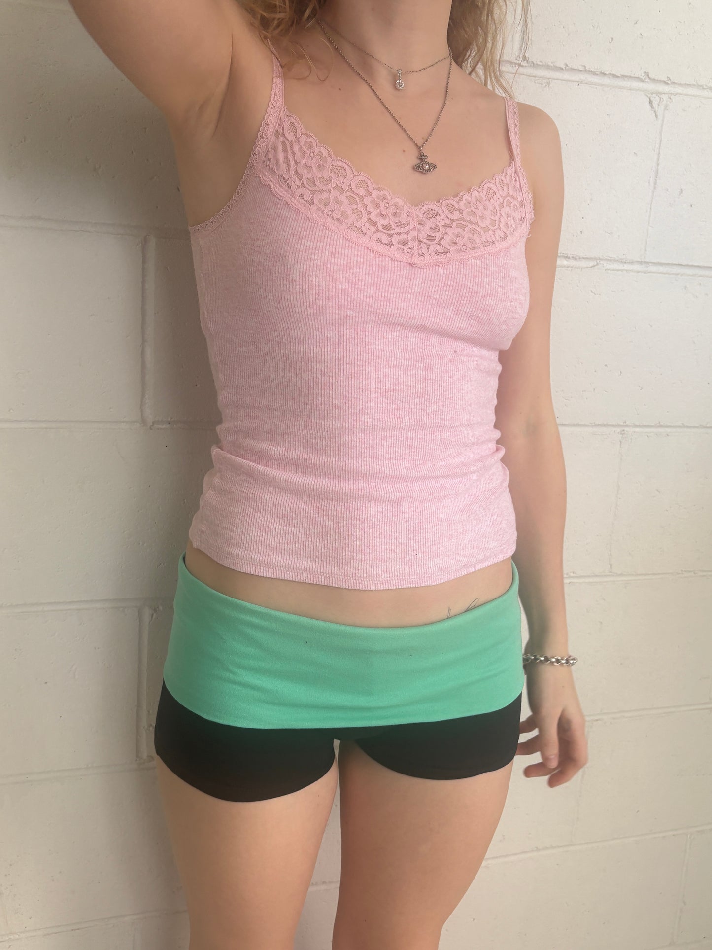 SWAG foldover shorts in Teal!