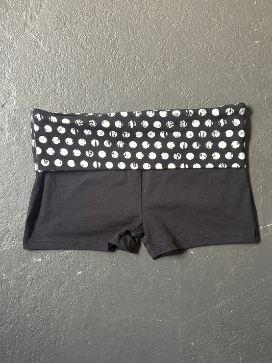 Polka Dot Fold Over Shorts