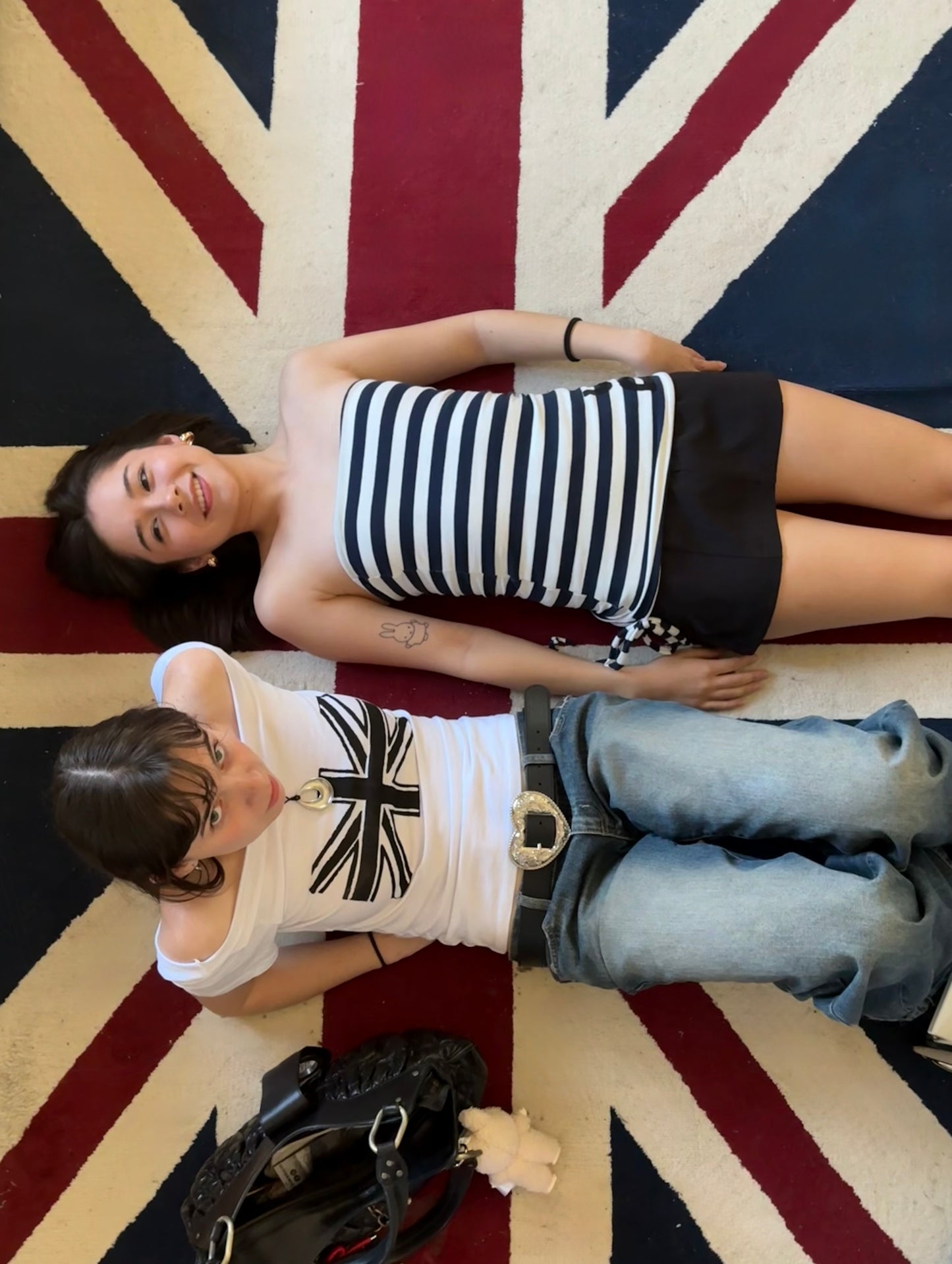 The Union Jack tee in white