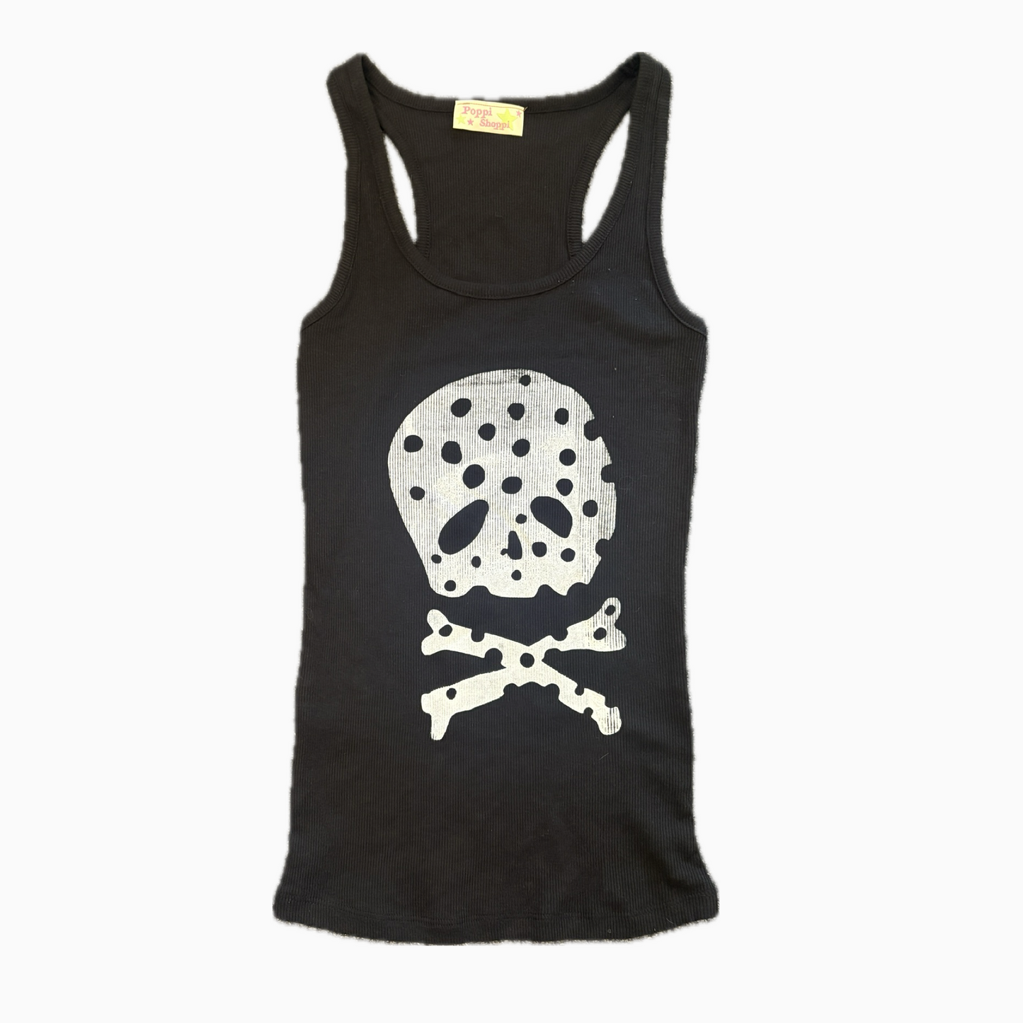 Polka dot skull tank top