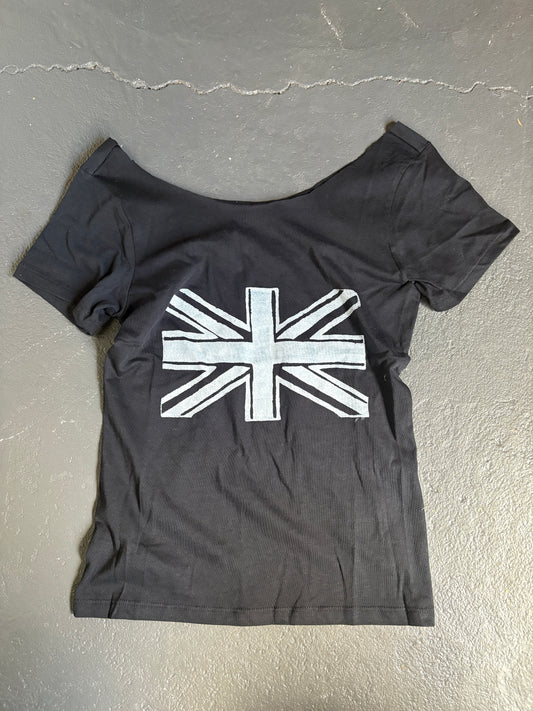 The Union Jack tee in black