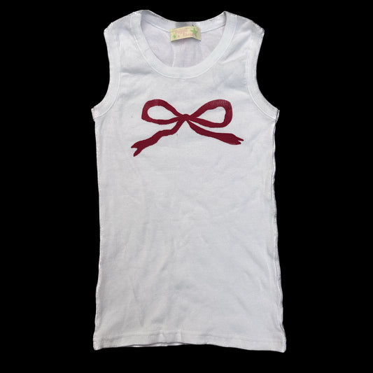 The Bow style 2 tank top in red