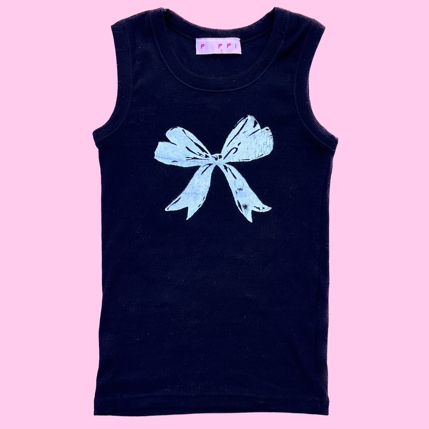 The Bow tank top in black